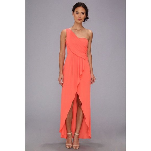 BCBG Kail Draped One-Shoulder Gown in Ambrosia 🟣 - Picture 4 of 7